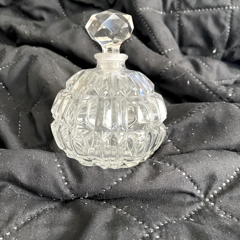 Vintage Cut Glass Perfume Bottle - Picture 1 of 7